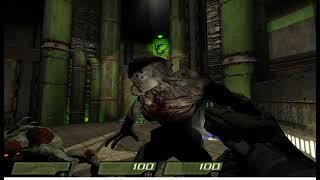 Demons invaded Stroggos (Doom 3 monsters in Quake 4)