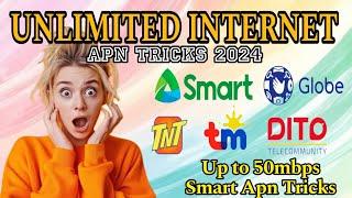 FAST INTERNET Tricks |  Apn Setting 2024 | Smart & Tnt Tricks