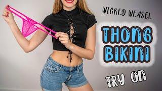 Bikinis TANGA WICKED WEASEL TRY ON HAUL