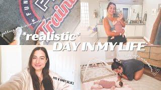 *realistic* day with a newborn | my first day as a stay at home mom!