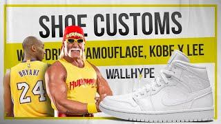 ️ Custom Shoes: WWF, Kobe Bryant X Bruce Lee, Drip X Camouflage + BONUS Portrait Painting