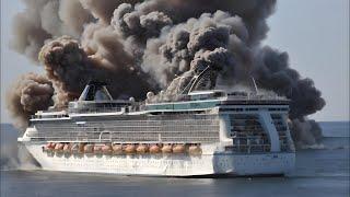 Today, the largest US cruise ship carrying 4,000 elite troops was destroyed by the Houthis