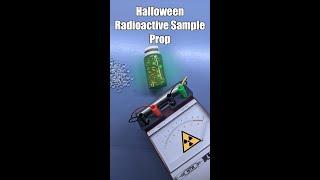 DIY Halloween Radioactive Sample #shorts #diy #props