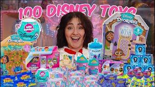 UNBOXING 100 *DISNEY MYSTERY* TOYS!! *RARE FINDS*