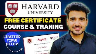 Free Certification Course By Harvard University  | Learn Leadership Skills | Aspire Leader Program