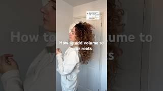 Try this if you want volume in your roots  #curly #curlyhair #curlyhairtutorial #curls