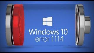 Windows 10 Ошибка 1114 / windows 10 error 1114