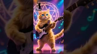 The Shepherd Cat: From Flute Tunes to Guitar Riffs #meowguitarist #cute #cat #funnycat #catlover