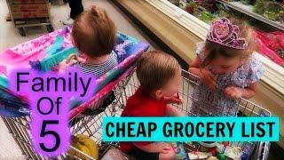 HOW TO MAKE A CHEAP GROCERY LIST