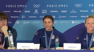 USA's Sarah Bacon/Kassidy Cook on China's diving team: the goal is to beat them one day｜Paris 2024