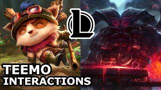 Teemo Interactions with Other Champions | ORNN DOES NOT LIKE HIM | League of Legends Quotes