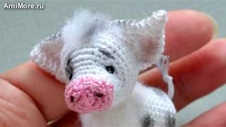 Амигуруми: схема Поросёнка. Игрушки вязаные крючком - Free crochet patterns.