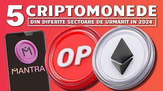 5 CRIPTOMONEDE DIN DIFERITE SECTOARE DE URMARIT PE ACEASTA CORECTIE IN 2024