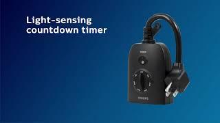 JDT3322DO/37: Philips 2-Outlet Outdoor Countdown Timer - Operation