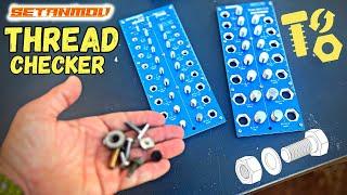 Thread Checker with 28 Bolt and Nut Identifiers - Unboxing/Review