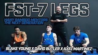 LEG DAY with the Young Gunz Hany Rambod X Axel Martinez | FST-7 Legs