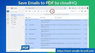 Convert emails to PDF on your local hard drive in just a few clicks!