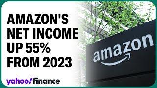 Amazon stock gains on earnings, unlike Meta and Microsoft