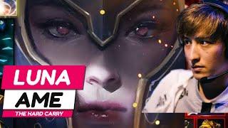 Crazy Play Ame Luna The Hard Carry - Dota 2 Pro Gameplay & Learn 7.37C #ame #luna