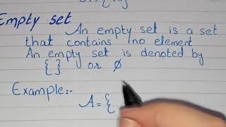 what is Empty Set? | Null Set