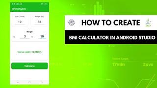 How to create bmi calculator in android studio | Bmi calculator android studio