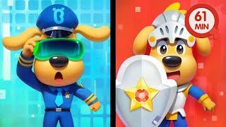 A Virtual Game Challenge | Funny Adventures | Safety Rules for Kids | Sheriff Labrador