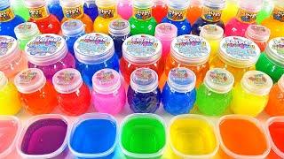 Satisfying Video l Mixing All My Slime Smoothie l Making Glossy Slime ASMR RainbowToyTocToc