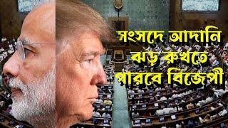 আদানি নিয়ে সংসদে বিপাকে বিজেপী | Adani | Loksabha | NK Digital | prabir Biswas