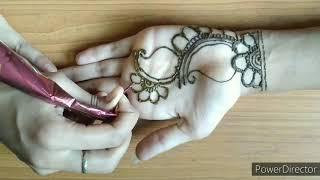 Simple Arabic mehndi for beginners ||  Arabic simple mehndi design front hand || Jyoti Natural Care