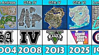 GTA Map's Evolution From 1997 to 2025