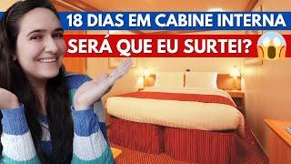 CABINE INTERNA DO COSTA DIADEMA | Tour pela cabine do meu cruzeiro de travessia