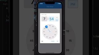Time picker flutter #flutter #flutterdev #coding #flutterio #iphone #dart #learning #appdevelopment