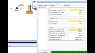 Example 6.3 (HYSYS Simulation of Shortcut Distillation Column), Teknik Kimia, Universitas Diponegoro