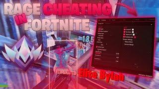 RAGE Cheating Using UNDETECTABLE Fortnite Cheat ! ft Zombie Cheats