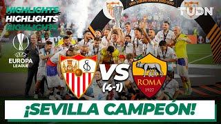 HIGHLIGHTS | Sevilla 1(4)-(1)1 Roma | Europa League 2023 - FINAL | TUDN