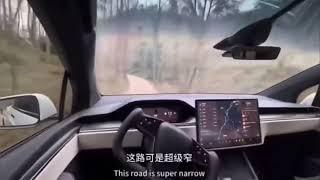 Tesla FSD vs off road driving #autonomousdriving #ev #offroadadventure