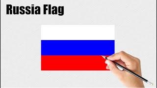 Russian Flag Drawing for kids | Russian