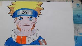 naruto drawing step by step with colour #drawing @artistshintumourya