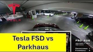 Schafft es FSD v13 eigenständig aus einem Parkhaus ins Freie??