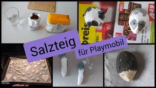 Wir backen Salzteig für Zubehör Playmobil