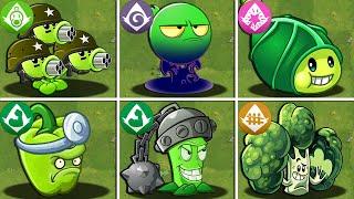 PvZ 2 Final Boss - All GREEN PREMIUM Plants Power-Up vs PvZ 2 Final Bosses Fight!