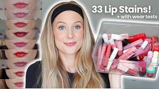 I Tried 33 of the Most Popular Lip Stains & Tints And Found The Best... Ultimate Lip Stain Showdown!