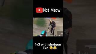 Pubg. Exe 1V3 shotgun  #memes #pubgmobile #youtubeshorts #troll