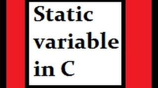 C static variable example