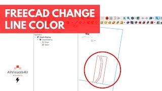  FreeCAD Change Sketch Line Color Quickly | #Shorts