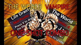 [YBA] THE WORLD VAMP/VAMPIRE, SKILL TREE, ONE SHOT COMBO, 1V1