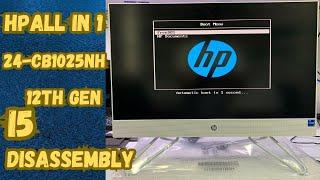 Hp all-in-one 24 ( CB1025NH ) disassembly | ram-ssd