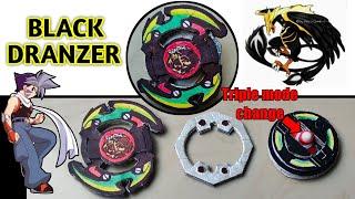 How to make Black Dranzer Beyblade with Cardboard