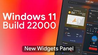 New Widgets | Windows 11 Build 22000