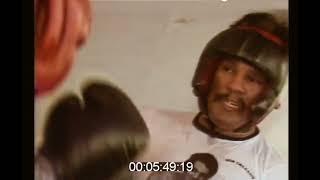 RARE  Roberto duran sparring and heavy bag training 